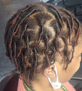 Tradional Starter Locs With Color