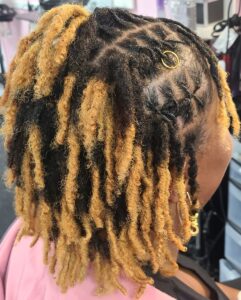 Traditional Locs With Lightener